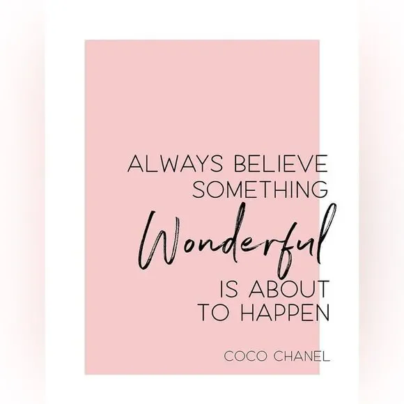 The faces and words of Coco Chanel print picture~ Office home decor YOU CHOOSE - Picture 7 of 8